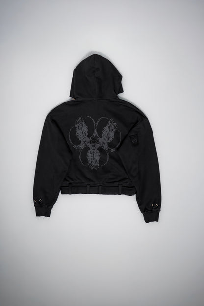 Tarnished hoodie”BLACK”